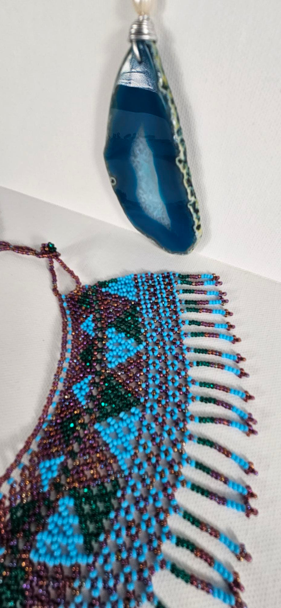 Mayan Necklace - Blue/Purple