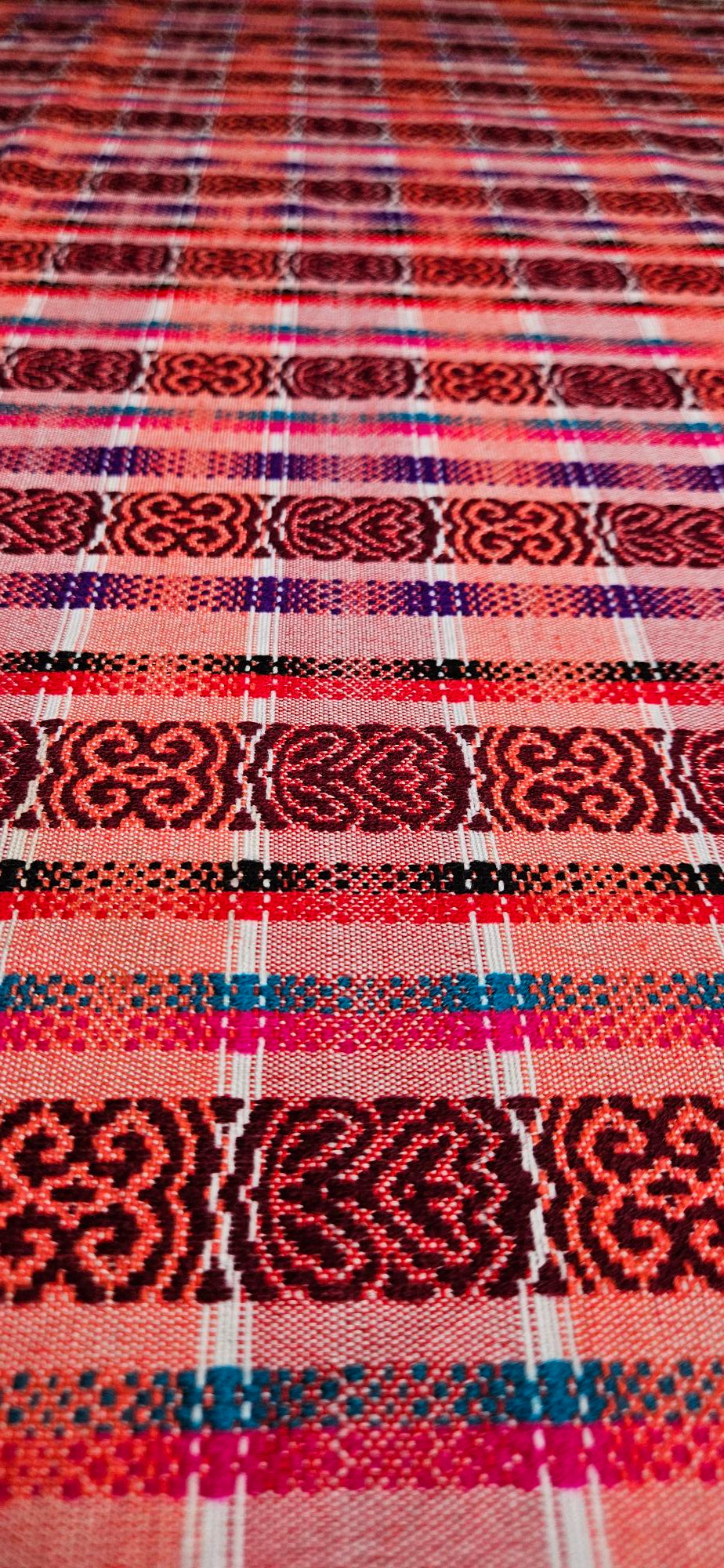 Multicolor Large Table Cover - Red/Pink