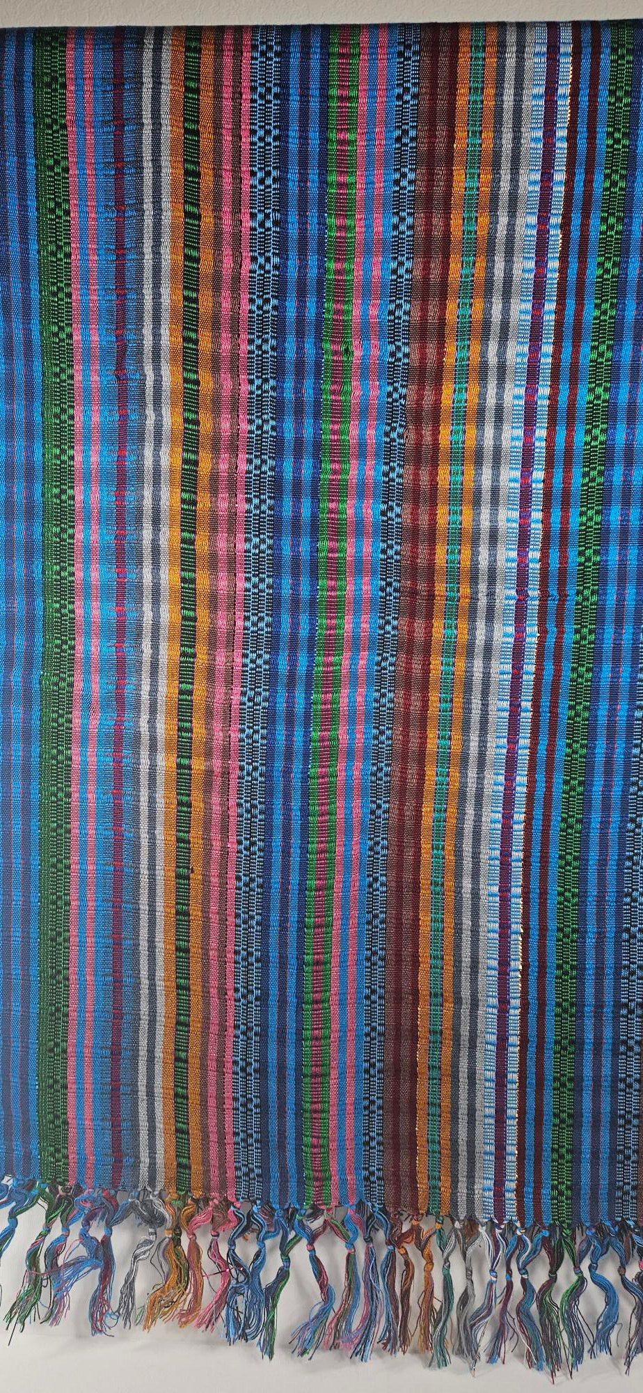 Multicolor Striped Table Runner