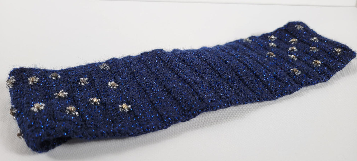 Crochet Headband - Navy Blue