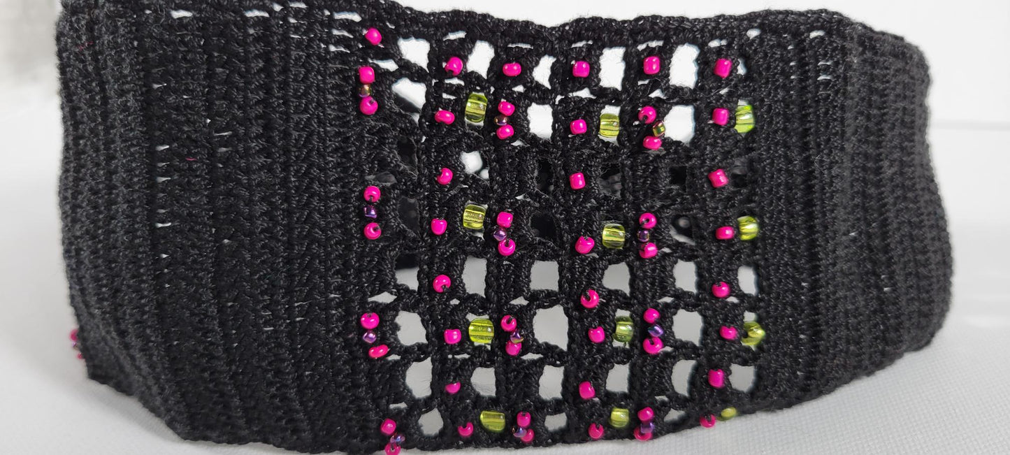 Crochet Headband - Black