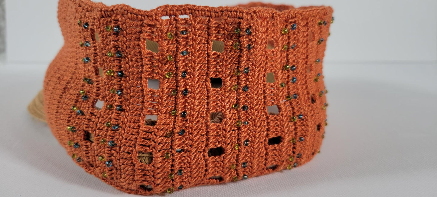 Crochet Headband - Pumpkin