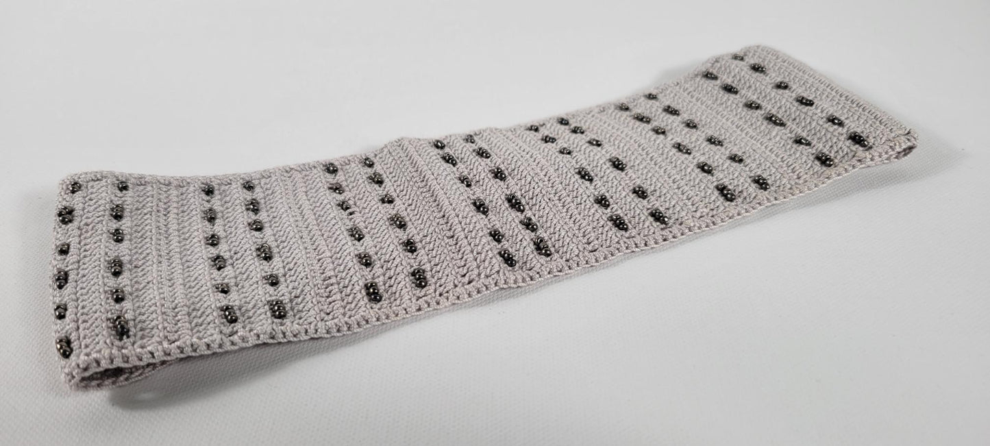 Crochet Headband - Gray