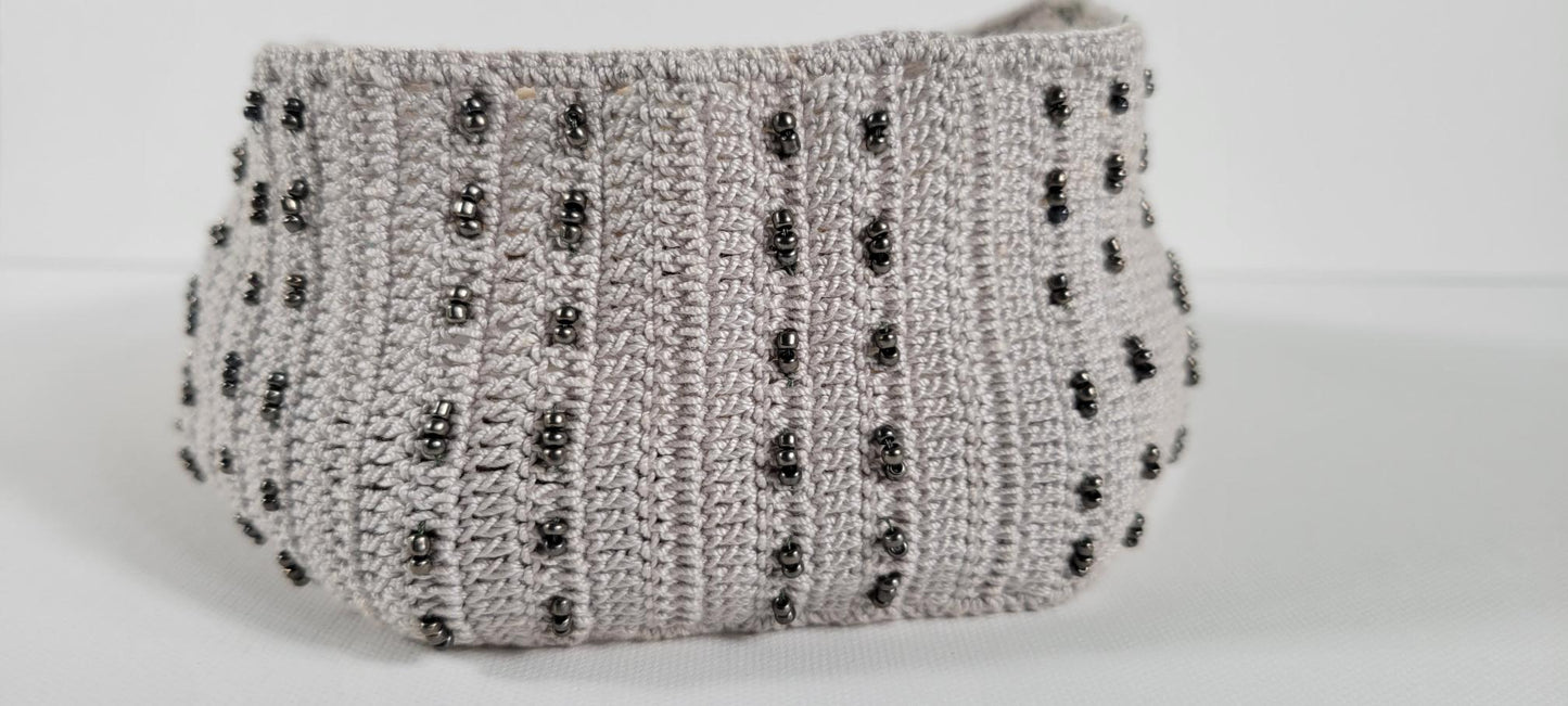 Crochet Headband - Gray