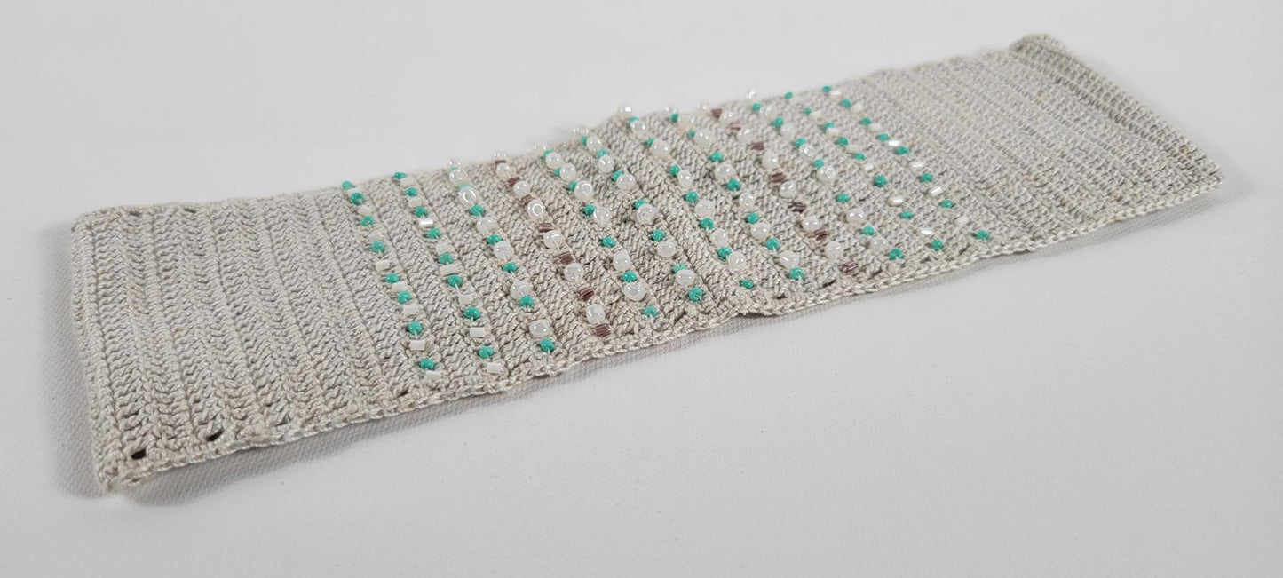 Crochet Headband - Light Gray