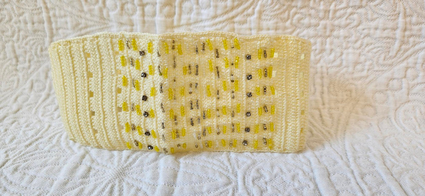 Crochet Headband - Light Yellow