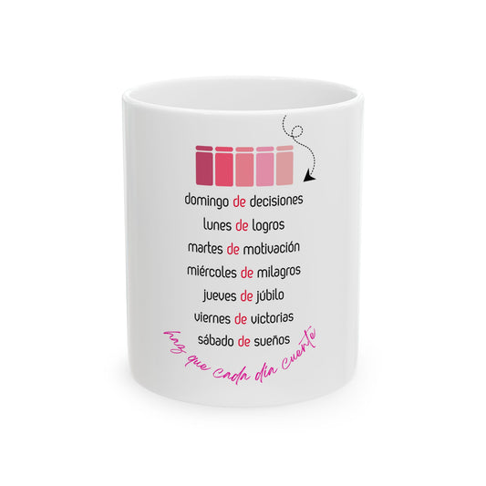 Motivational Ceramic Mug (Spanish)