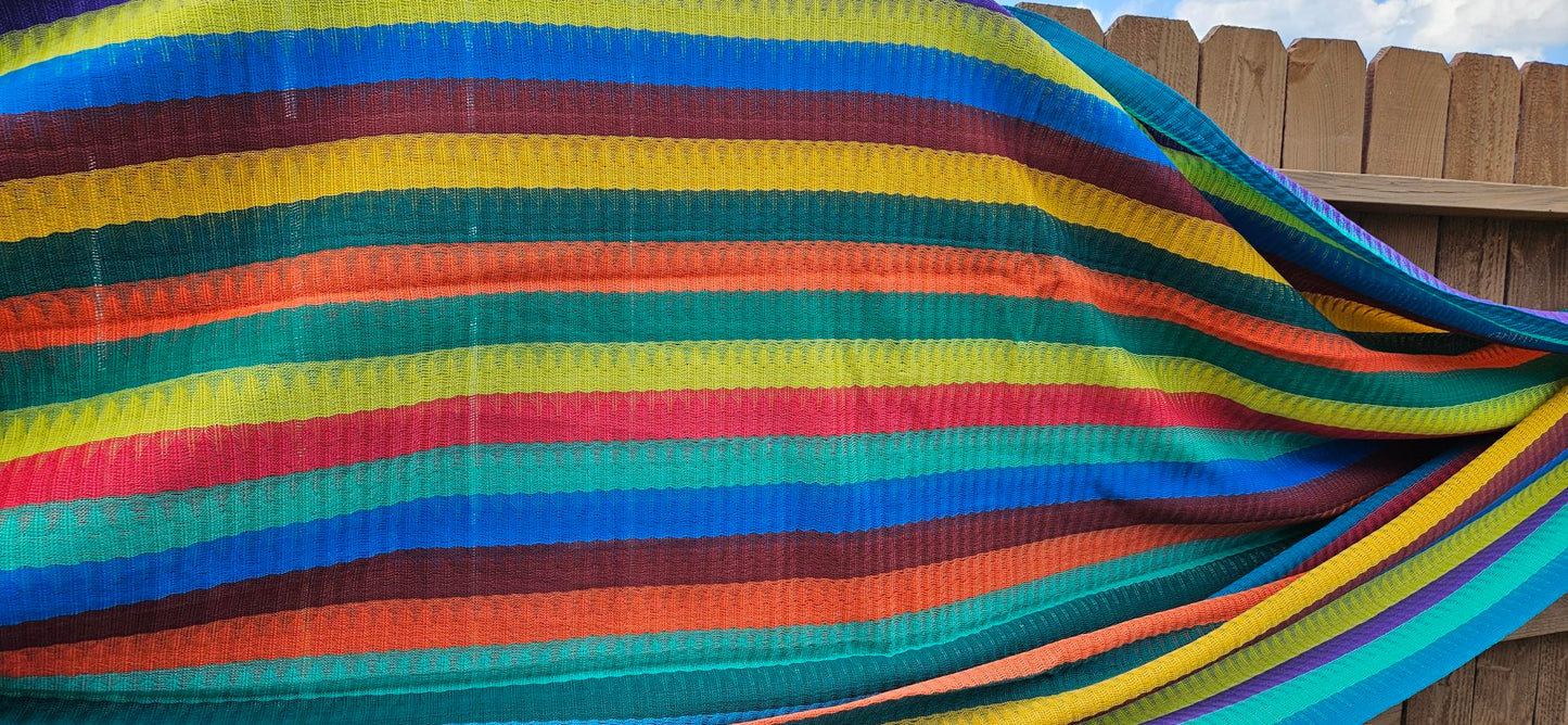 Multicolor Handwoven Hammock - "Life is Beautiful"