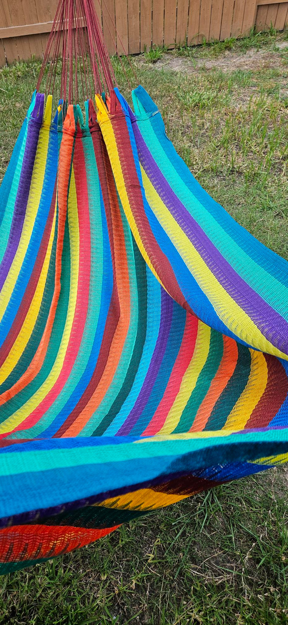 Multicolor Handwoven Hammock - "Life is Beautiful"