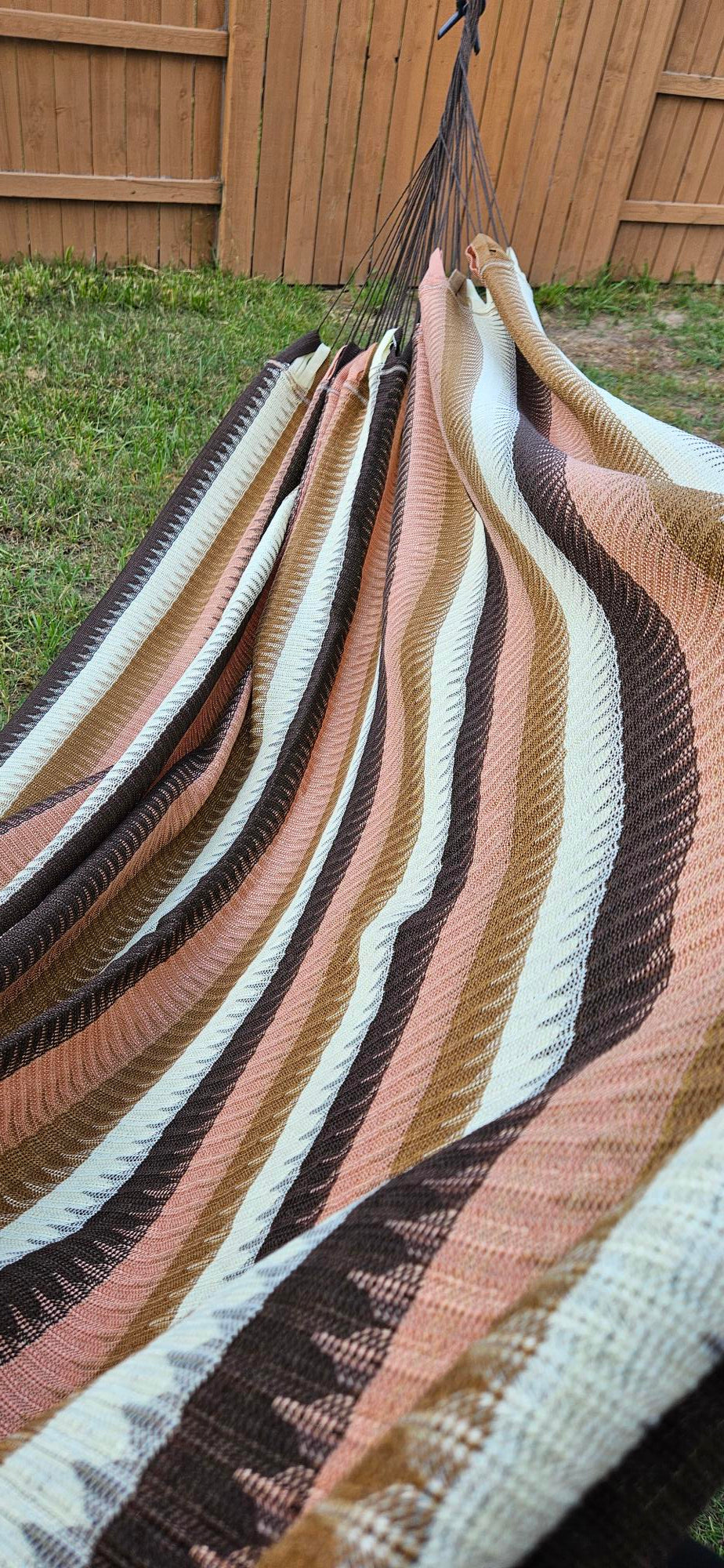 Multicolor Handwoven Hammock - "Cappuccino"