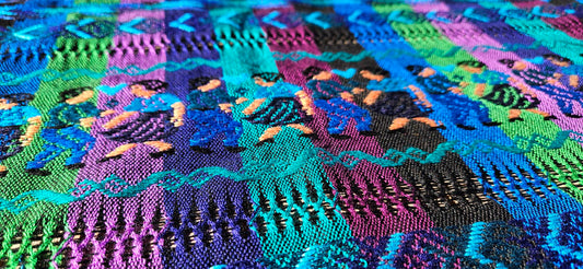Mayan Table Cover - Blue/Purple