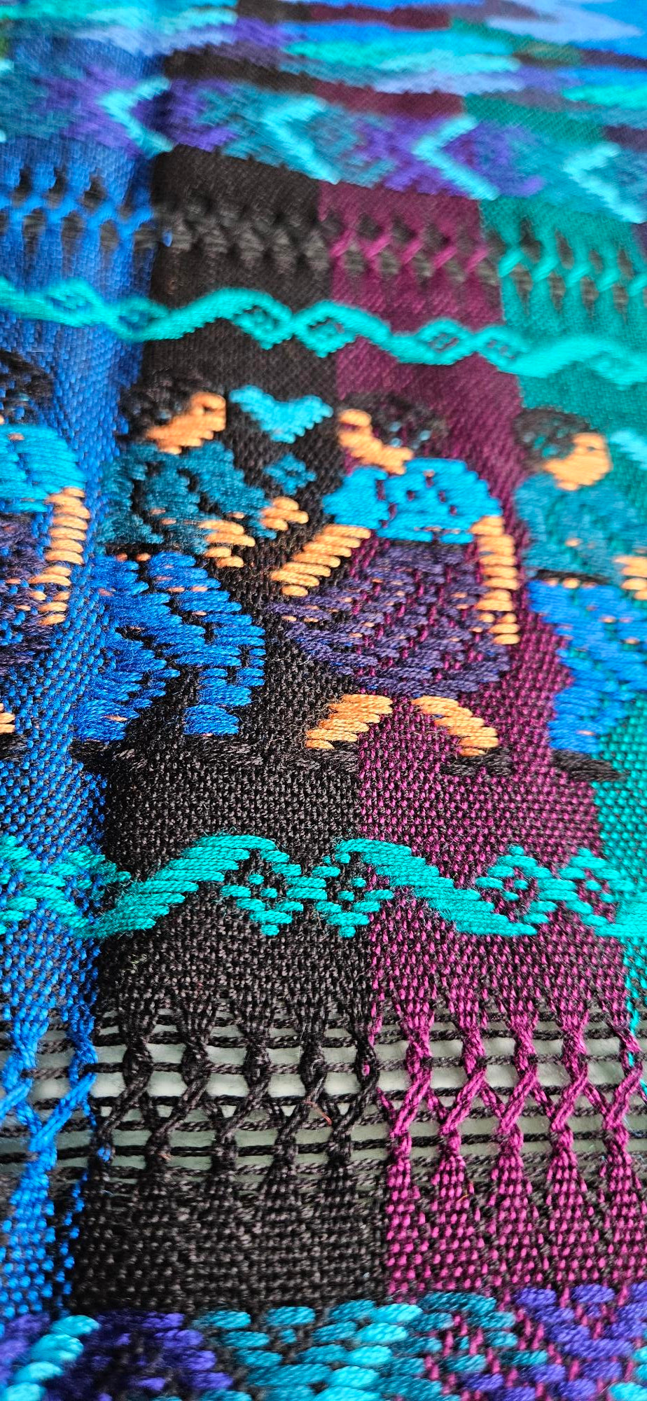 Mayan Table Cover - Blue/Purple