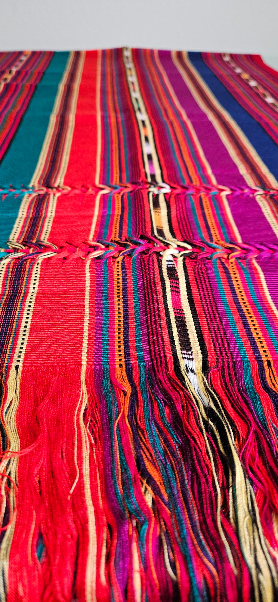 Mayan Table Runner - Pink/Blue/Teal