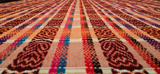 Multicolor Large Table Cover - Red/Pink