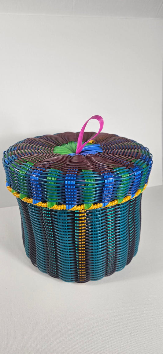 Mayan Basket - Blue/Purple