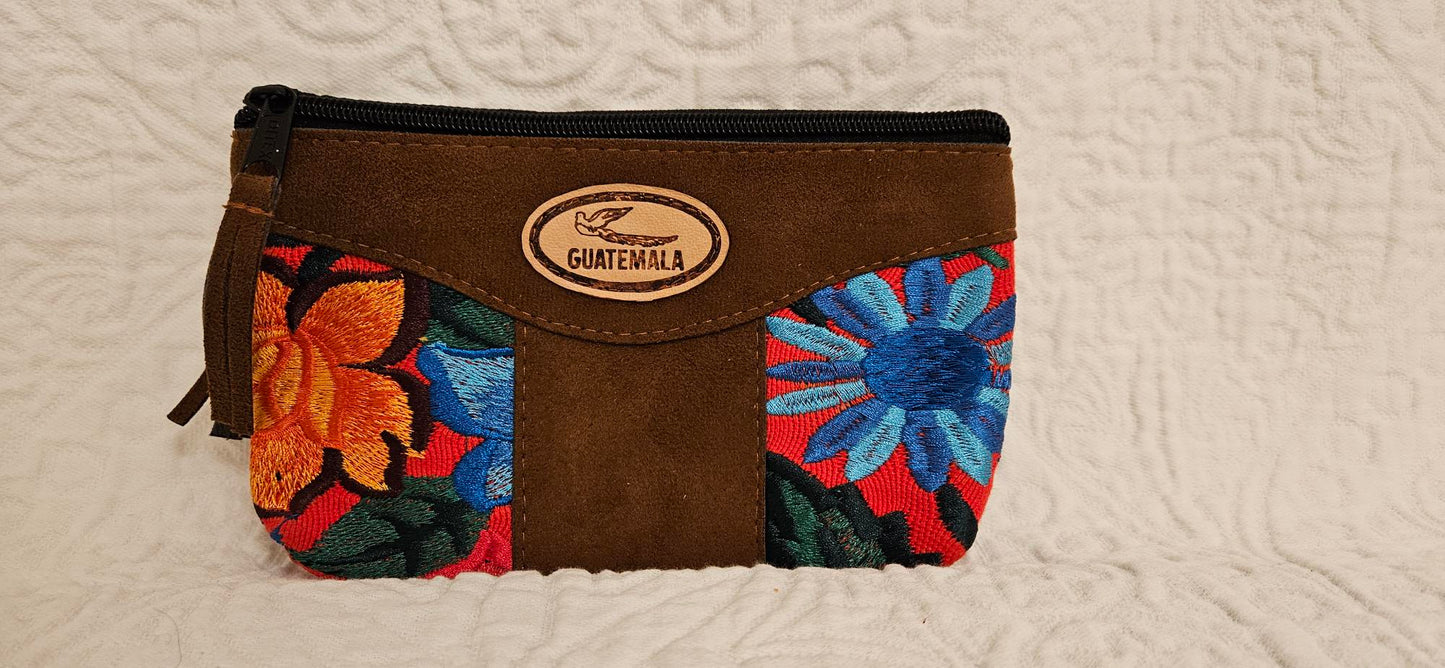 Mayan Pouch - Floral/Brown