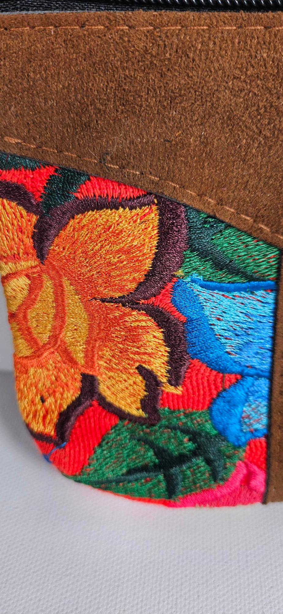 Mayan Pouch - Floral/Brown