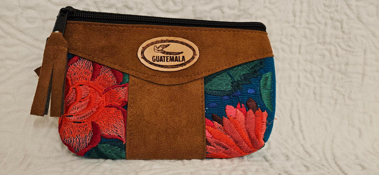 Mayan Pouch - Floral/Brown