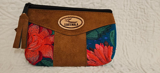 Mayan Pouch - Floral/Brown